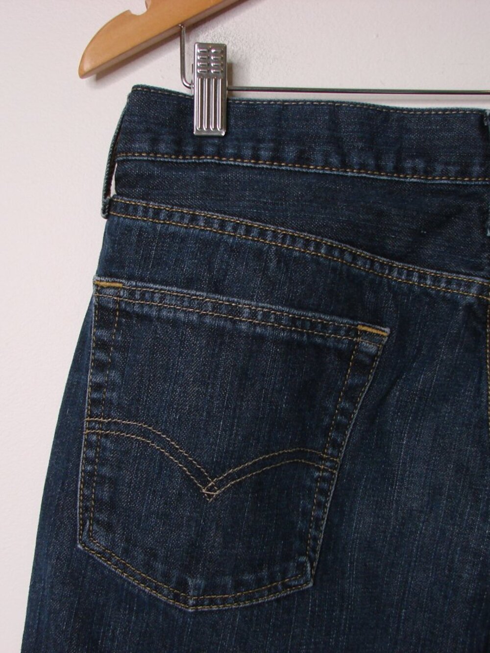 Levi's 514 Jeans Size 32 x 34 Dark Wash Classic Straight Leg - Picture 13 of 14